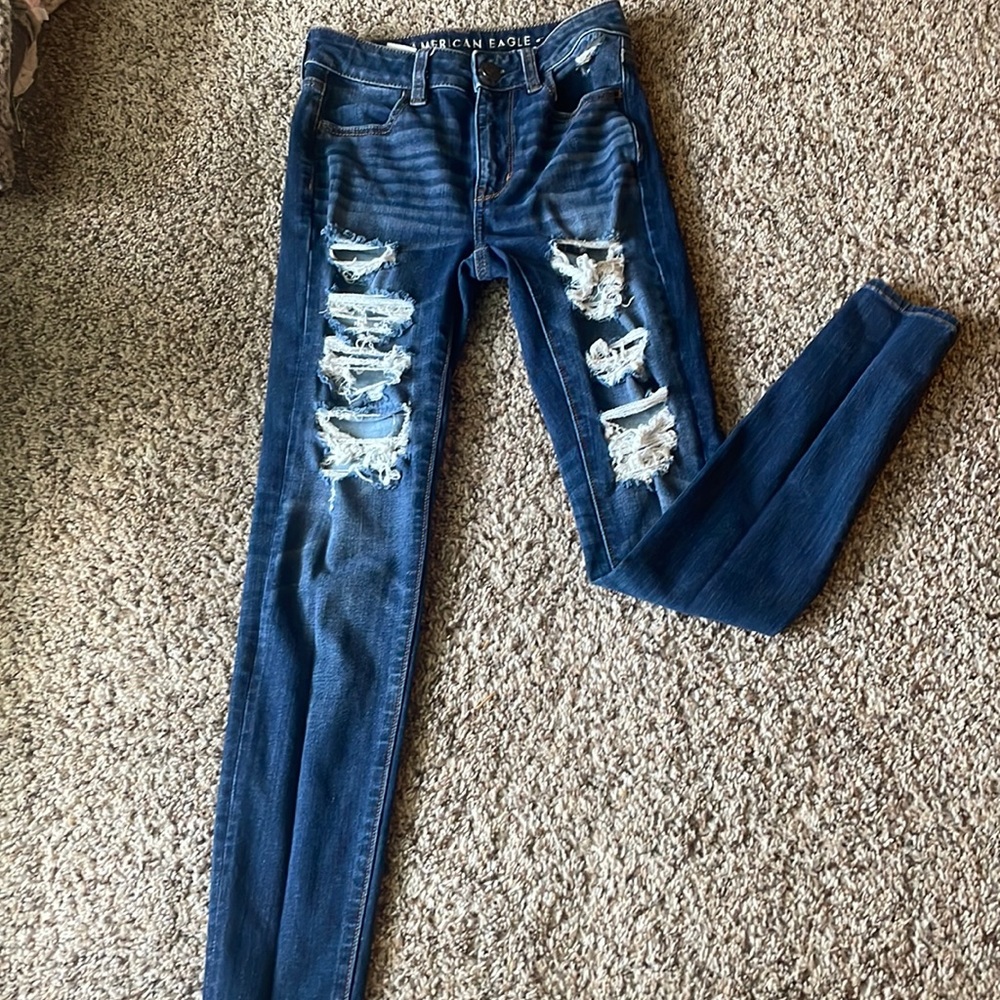 Blue American eagle jeans
